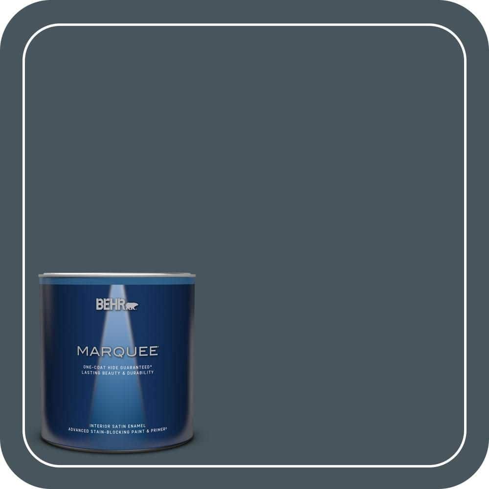 1 qt. #BNC-40 Moody Black Satin Enamel Interior Paint & Primer price history on PriceWatchPro