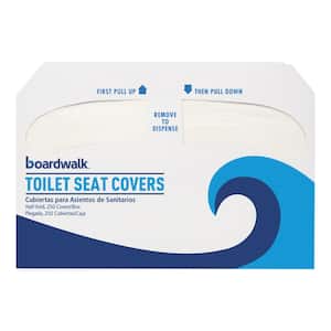 Premium Half-Fold Toilet Seat Covers (250 Covers/Sleeve, 10 Sleeves/Carton)