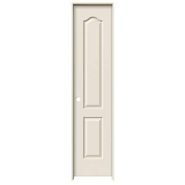 JELD-WEN 18 in. x 80 in. Princeton Primed Right-Hand Smooth Solid Core Molded Composite MDF Single Prehung Interior Door