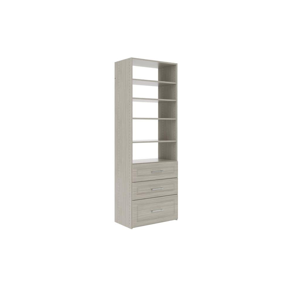Closet Evolution 25 in. W Rustic Grey Modern Raised Premier