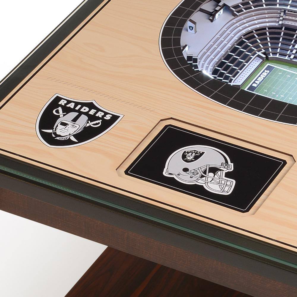 NFL Las Vegas Raiders 25-Layer StadiumViews Lighted End Table - thumbnail 2