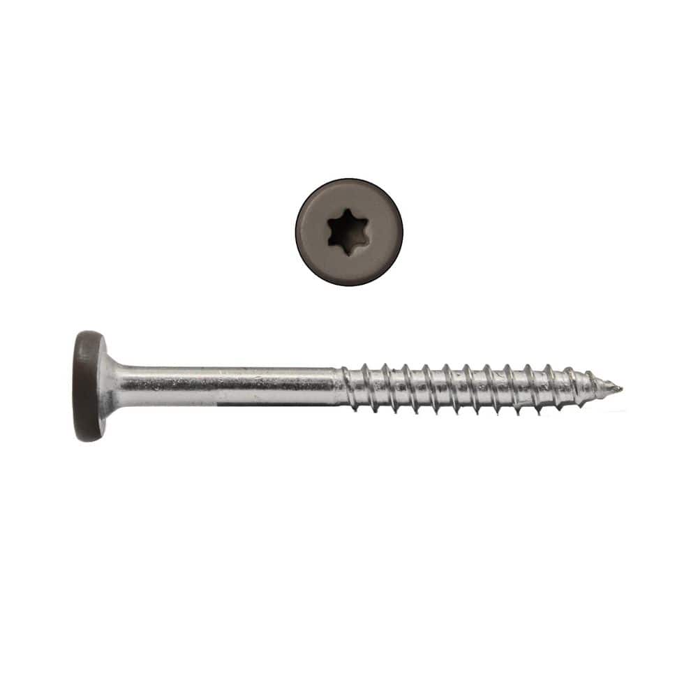 "#9 x 1-7/8 in. Star Flat Head Stainless Steel Fascia Composite Deck Screws Gray #37 (100-pieces)" price history on PriceWatchPro