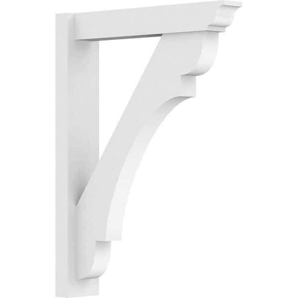 Ekena Millwork Olympic 5 in. W x 32 in. H x 24 in. D Signature Urethane Polyurethane Outlooker with Traditional Ends