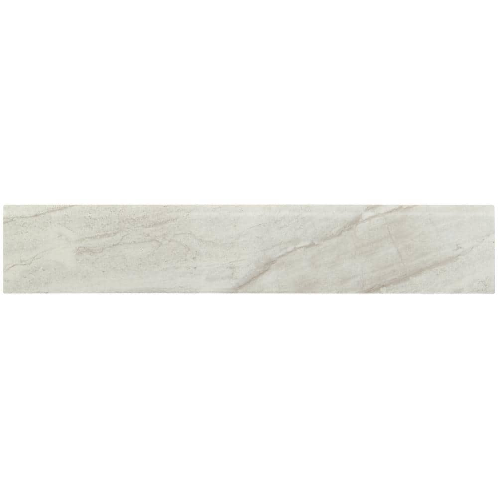 MSI Vigo Gris Bullnose 3 in. x 24 in. Matte Ceramic Wall Tile ...