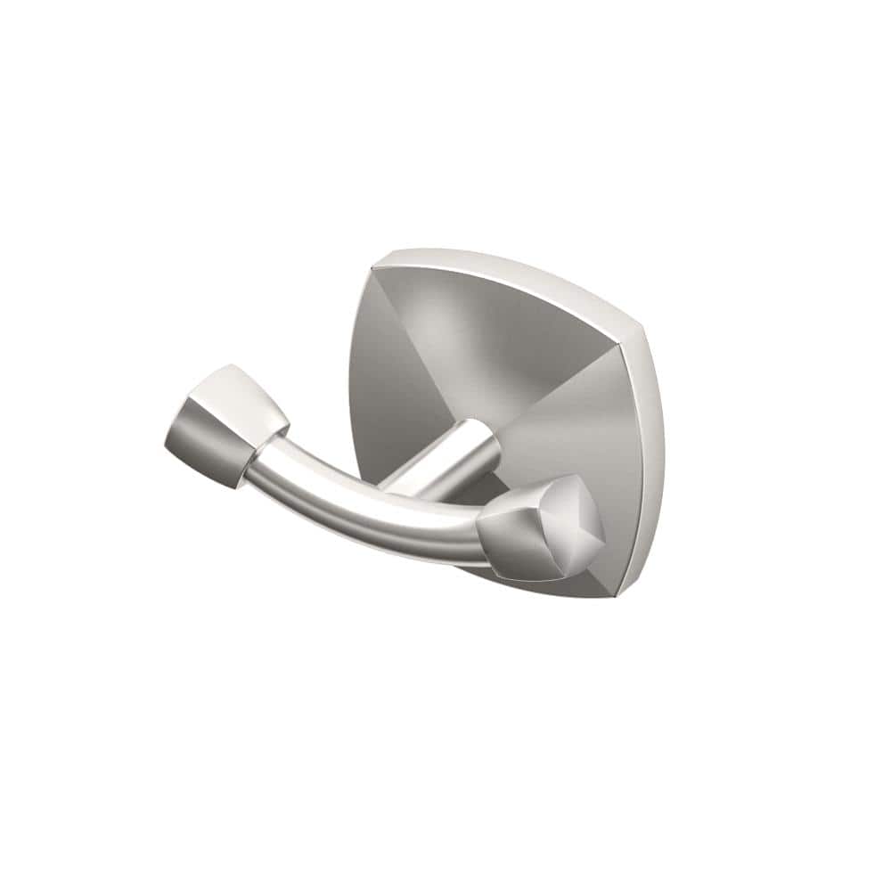 UPC 011296415508 product image for Jewel Double Robe Hook in Satin Nickel | upcitemdb.com