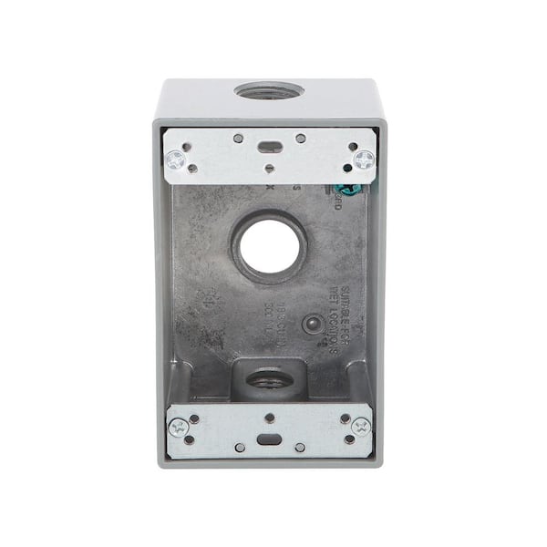 Bell Part # 5101-0 - Bell N3r Gray 1-Gang Horizontal Gfci Device Mount Wall Outlet  Cover Plate For Outdoor Electrical Box - Weather-Resistant Outlet Covers -  Home Depot Pro
