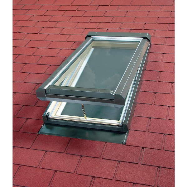FV 22-1/2 in. x 26-1/2 in. Rough Opening, Manual Venting Deck-Mounted Skylight with Laminated Low-E Glass