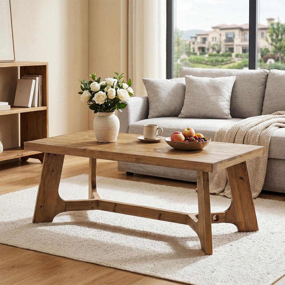 tttTRUCK furniture OAK TABLE 別注サイズ TRIBESIGNS WAY TO ORIGIN Inaayah 47 in. Natural Brown Rectangle