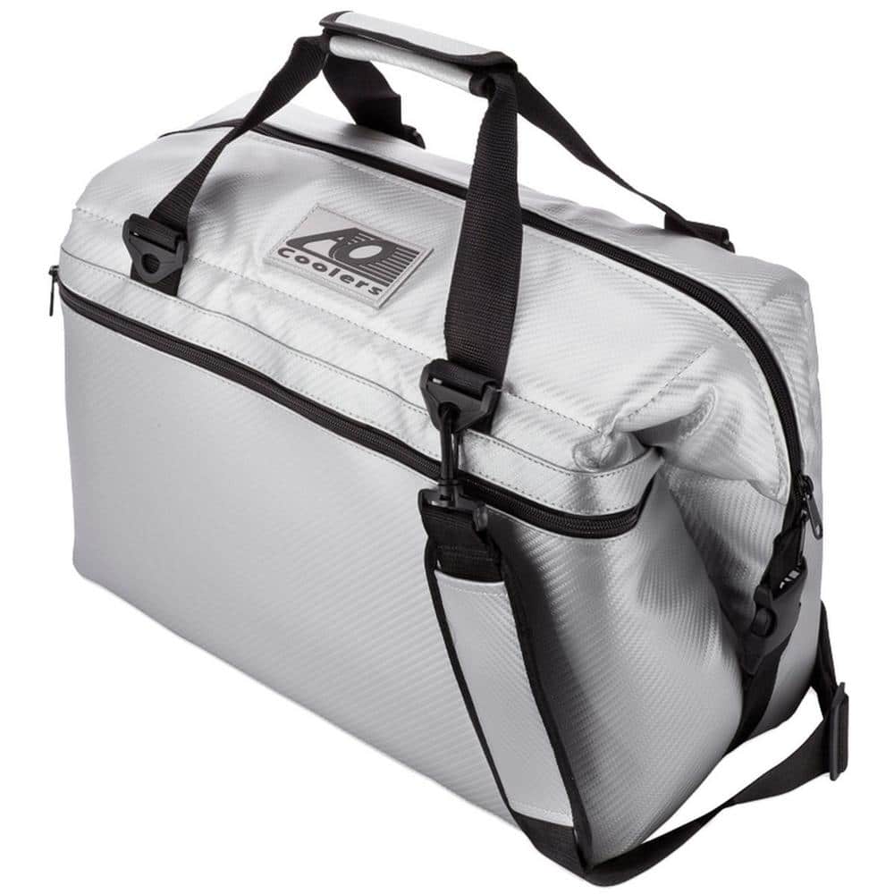 30 qt. Soft Carbon Cooler with Shoulder Strap and Wide Outside Pocket