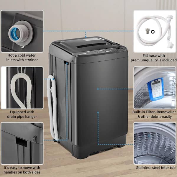 Merax Maximum 2.3 cu. ft. Top Load Washer Fully Automatic Merax Maximum 2.3 cu. ft. Top Load Washer Fully Automatic