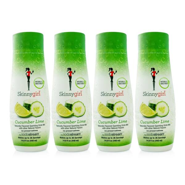 SodaStream 440 ml Skinny Girl Sparkling Cucumber Lime Drink Mix (Case of 4)