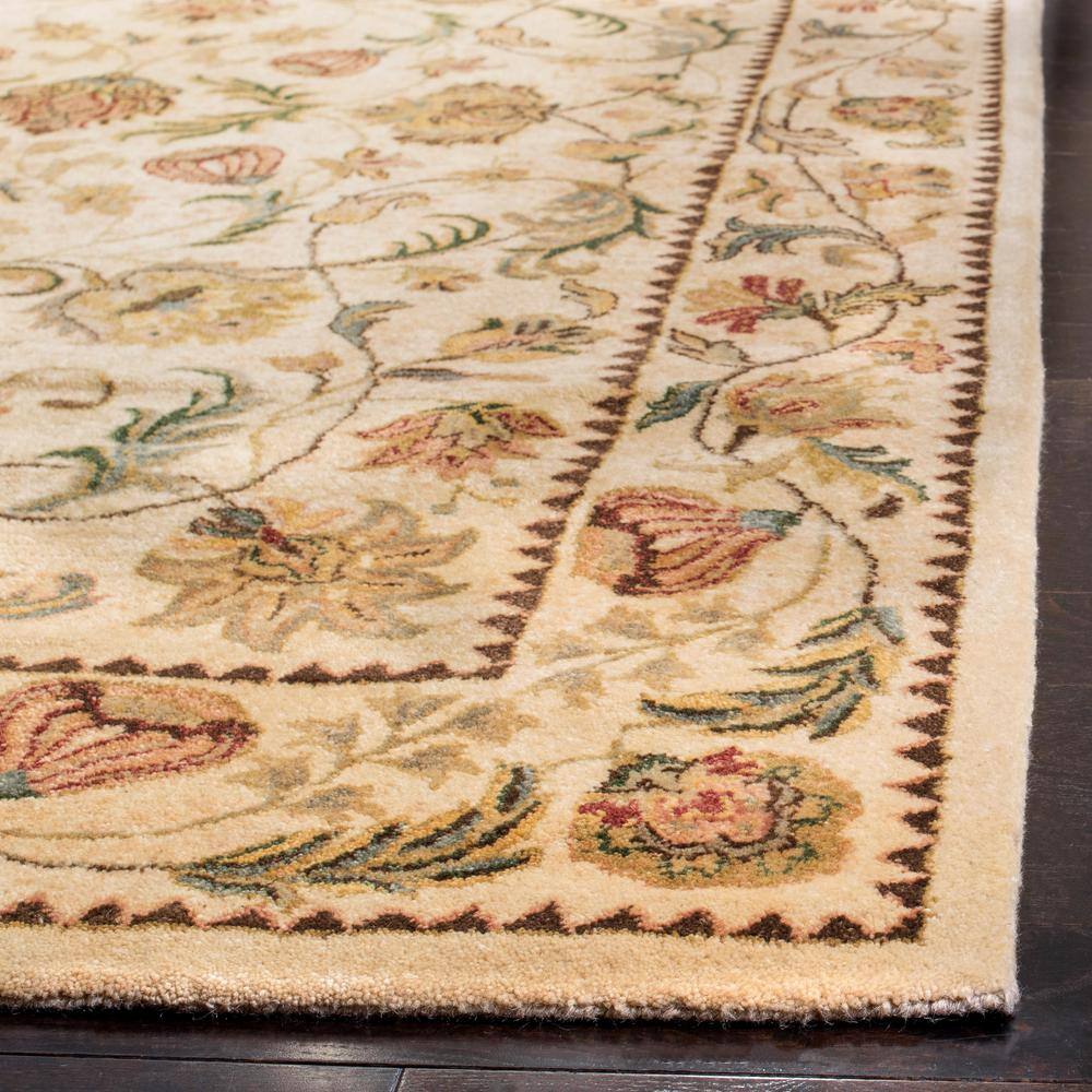 Elegant Ivory Hand-Tufted Wool Runner Rug 2'3" x 8'