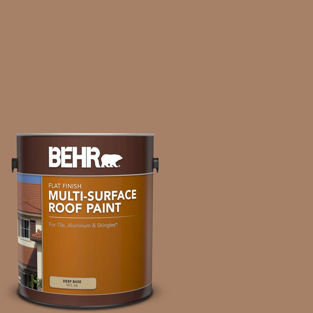 1 gal. #MQ2-42 Warm Cognac Flat Multi-Surface Exterior Roof Paint