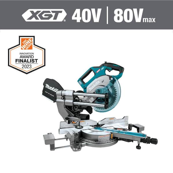 Makita 40V Max XGT Brushless Cordless 8-1/2 in. Dual-Bevel Sliding Compound Miter Saw, AWS Capable (Tool Only)