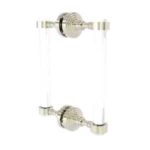 Pacific Grove 8 in. Back to Back Shower Door Pull in Polished Nickel