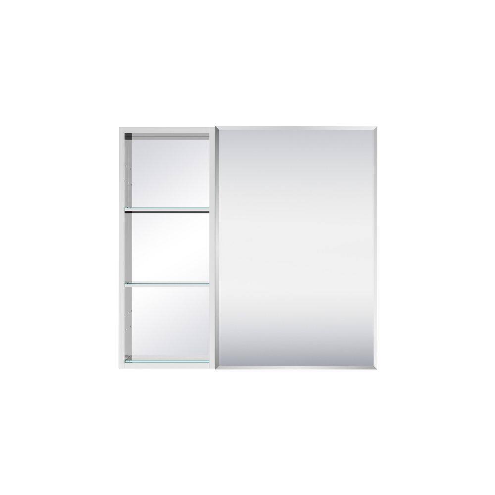 32 in. W x 30 in. H Rectangular Combo Recess/Surface Mount Medicine Cabinet with Mirror, Soft Close Door price history on PriceWatchPro