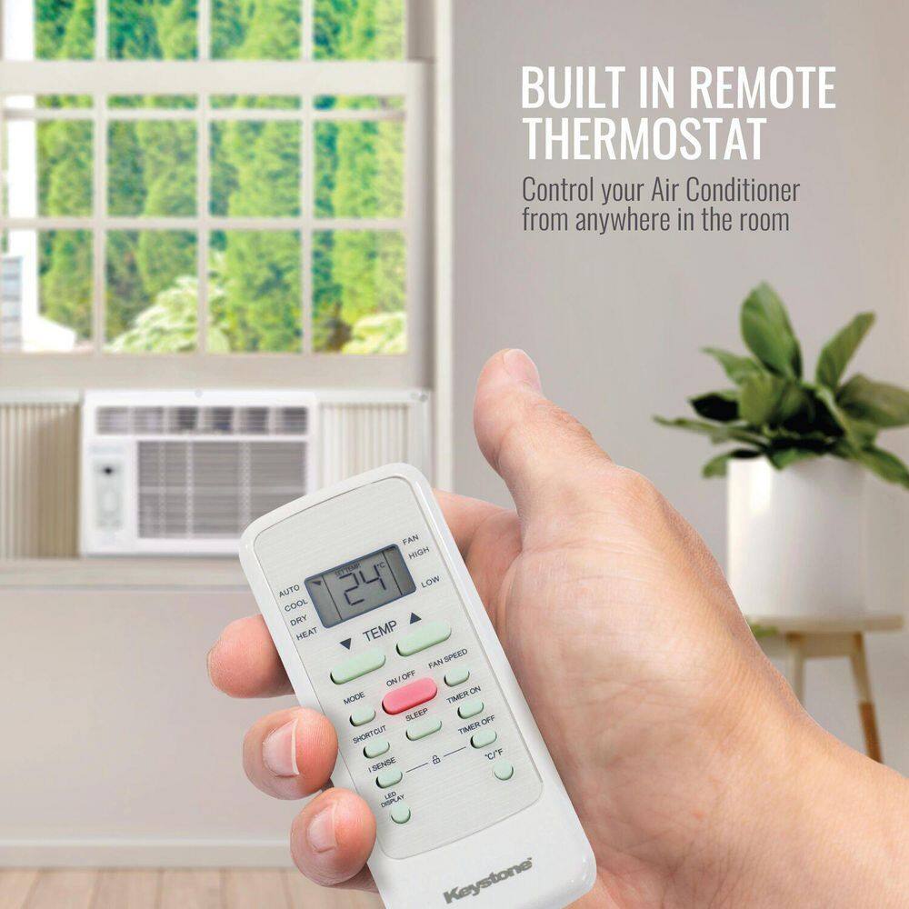 Efficient 5,000 BTU White Window Air Conditioner with Remote Control