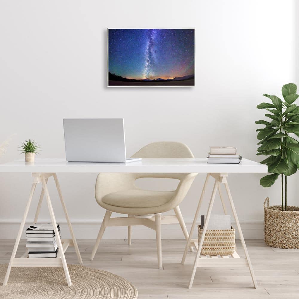 Milky Way Stars over Earth by Royce Bair Unframed Nature Graphic Art Print 13 in. x 19 in. price history on PriceWatchPro