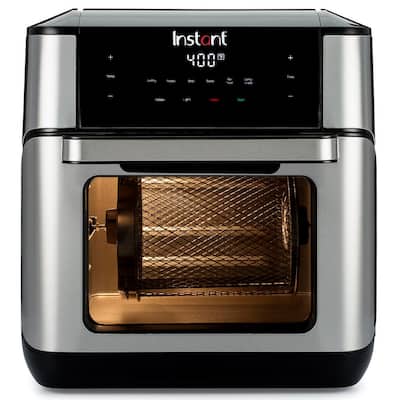 Slidable Crumb Tray,7 Accessories REDMOND Air Fryer Toaster Oven 23 Quart,12 in 1 Air Fryer Oven Dehydrator,1700W Toaster Oven Air Fryer Combo Digital Convection Oven with 360°Hot Air Circulation 