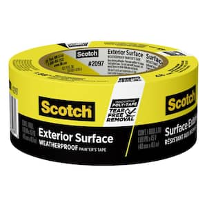 Scotch 1.88 In. x 45 Yds. Exterior Surface Weatherproof Yellow Painter's Tape (1 Roll)