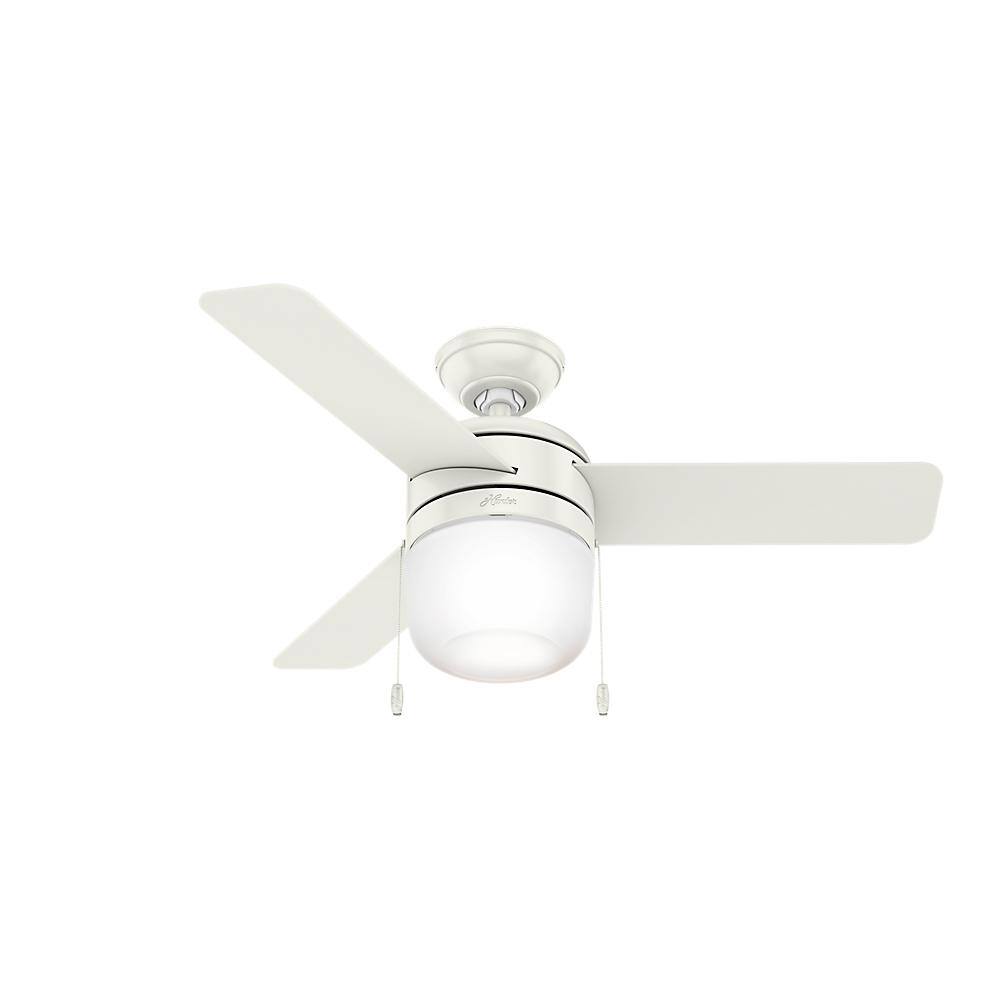 Acumen 42" Fresh White Ceiling Fan with LED Light and Reversible Blades