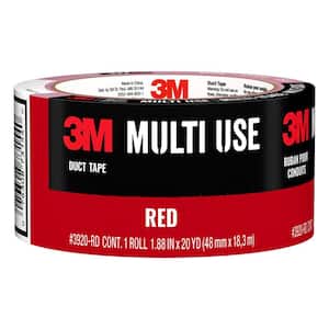 1.88 in. x 20 Yds. Multi-Use Red Colored Duct Tape (1 Roll)