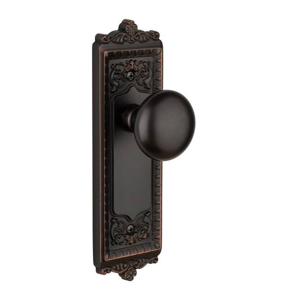 Grandeur Windsor Timeless Bronze Plate with Dummy Fifth Avenue Knob