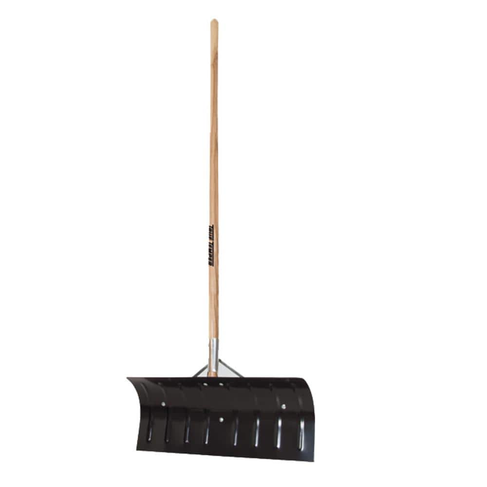 Union Tools 43.63 in. Wood Handle and Steel Blade Combo Snow Shovel and Pusher 1644300