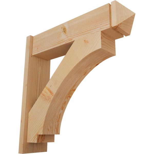 Ekena Millwork 8 in. x 30 in. x 30 in. Imperial Arts and Crafts Smooth Douglas Fir Outlooker