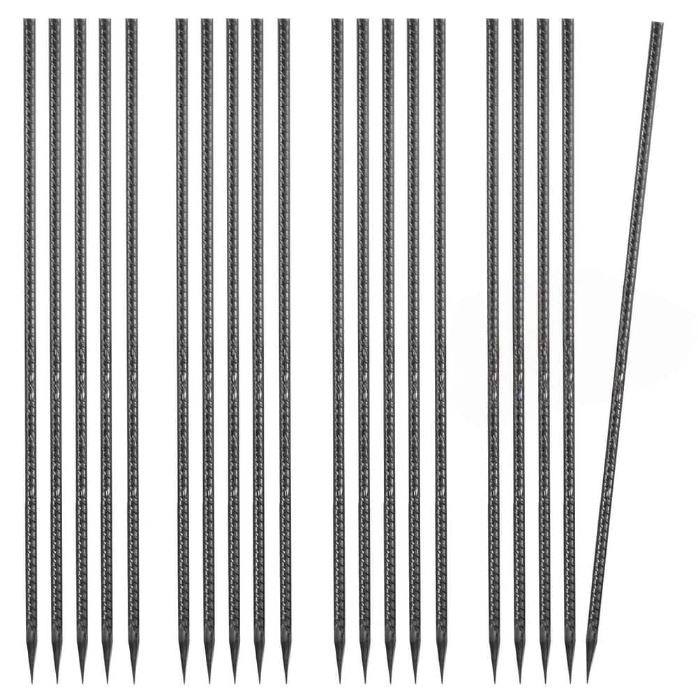 20-Pack 0.47 in. x 2 ft. Straight Rebar Stakes with Chisel Point End, Galvanized Steel Ground Anchors for Camping Tents price history on PriceWatchPro