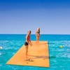 Orange 15 ft. x 6 ft. Vinyl Foam Floating Floats 3-Layer XPE Water Pad for Adults  Outdoor Water Activities LO-415-FLO - The Home Depot