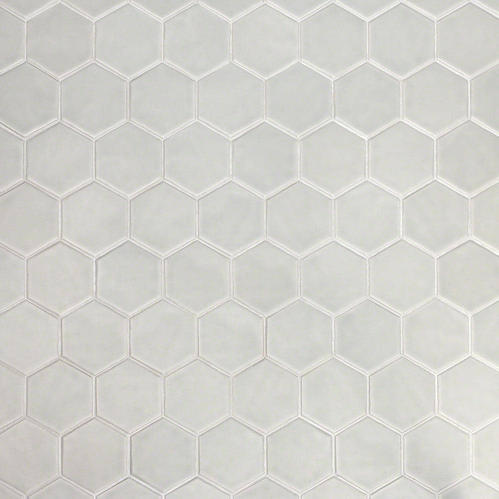 Ivy Hill Tile Maine Cement Gray 12 in. x 12 in. Hexagon Matte Ceramic