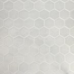 Maine Cement Gray 12 in. x 12 in. Hexagon Matte Ceramic Mosaic Floor and Wall Tile (0.96 sq. ft./Sheet)