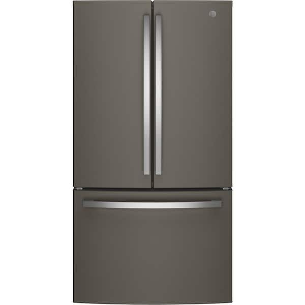 GE 27 cu. ft. French Door Refrigerator in Slate with Internal Dispenser, Fingerprint Resistant,ENERGY STAR