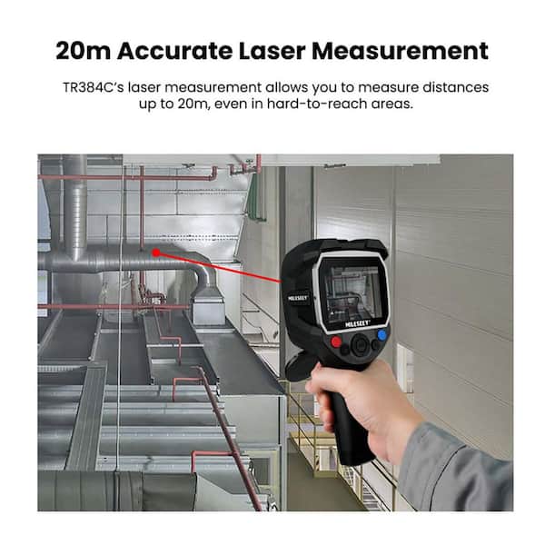 TR384C Thermal Imaging Camera with Laser Measure & GPS, Ideal for HVAC, Electrical & Outdoor Utility Inspections