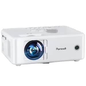 1920 x 1080 4K Full HD 5G WiFi Bluetooth Portable Projector with 9800 Lumens, Stereo Speaker & Compatible HDMI, USB, VGA