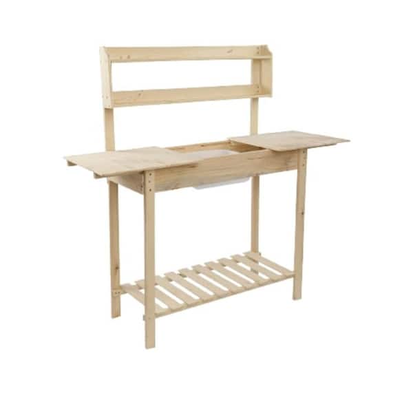 Unbranded wood .Wooden Garden Workbench Sliding Table Top