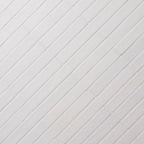 MSI Capella White Brick 2 in. x 18 in. Matte Porcelain Floor and