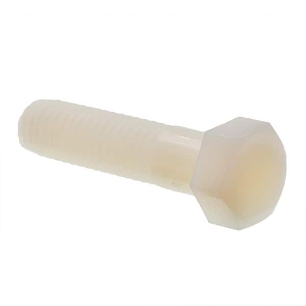 Prime-Line 3/8 in.-16 x 1-1/2 in. Nylon Hex Head Cap Screws (10-Pack)