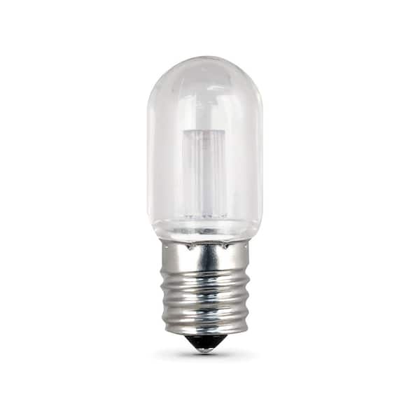 40-Watt Equivalent T8 Intermediate E17 Base Microwave Appliance LED Light  Bulb, Warm White 3000K