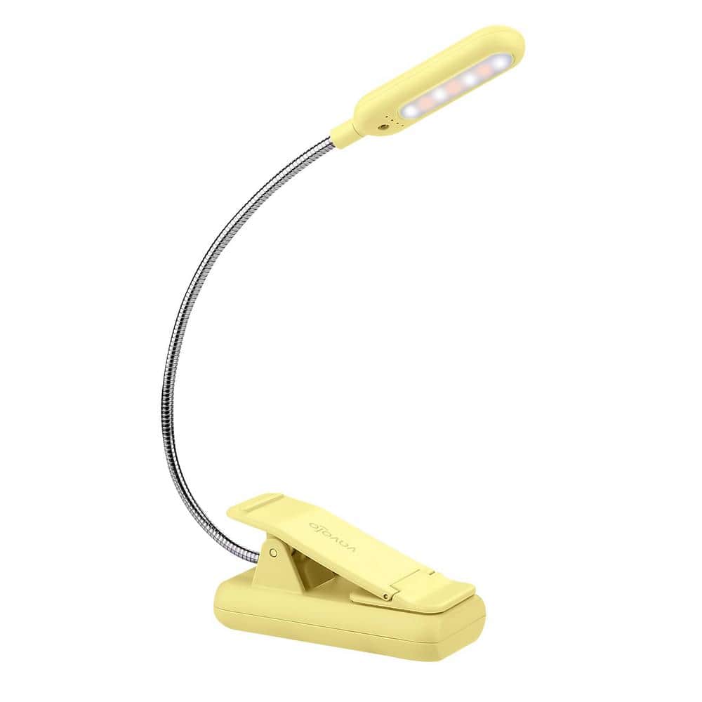 Classic Clip-On 3.7-Volt 50 Lumen Integrated LED Reading Clamp Work Light Battery Operated 3.94 in. Tool Only in Yellow price history on PriceWatchPro