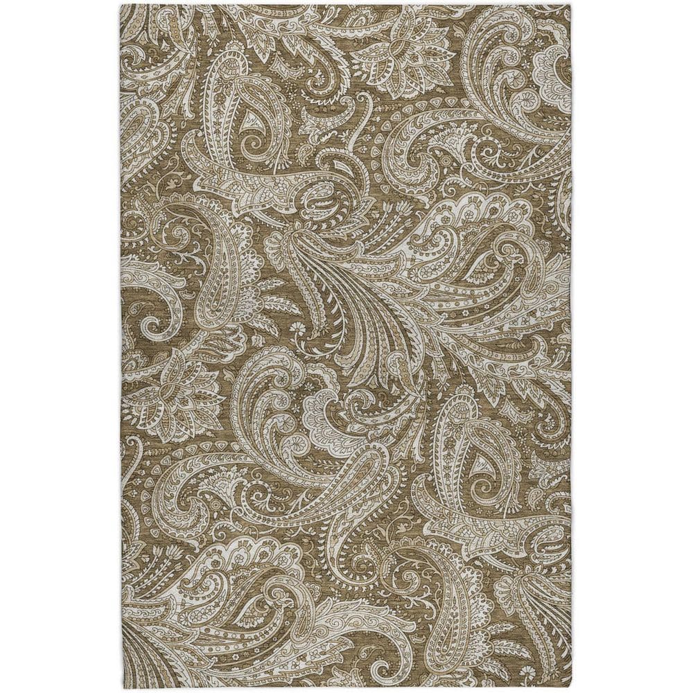 Dream Shag Premium Machine Washable Abstract ADS654 Chocolate 10 ft. x 14 ft. Area Rug price history on PriceWatchPro