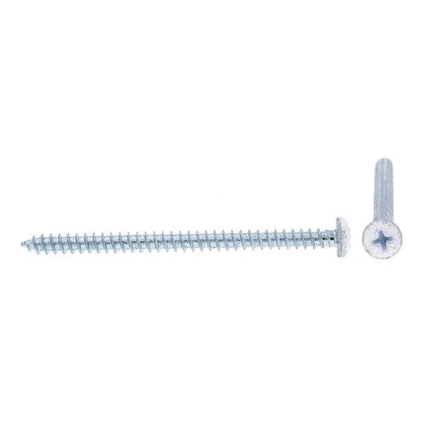 Prime-Line 9155003 Sheet Metal Screws, Self-Tapping, Pan Head, Phillips Drive, #8 x 2-1/2 in, Zinc Plated Steel with White Head, 25-Pack