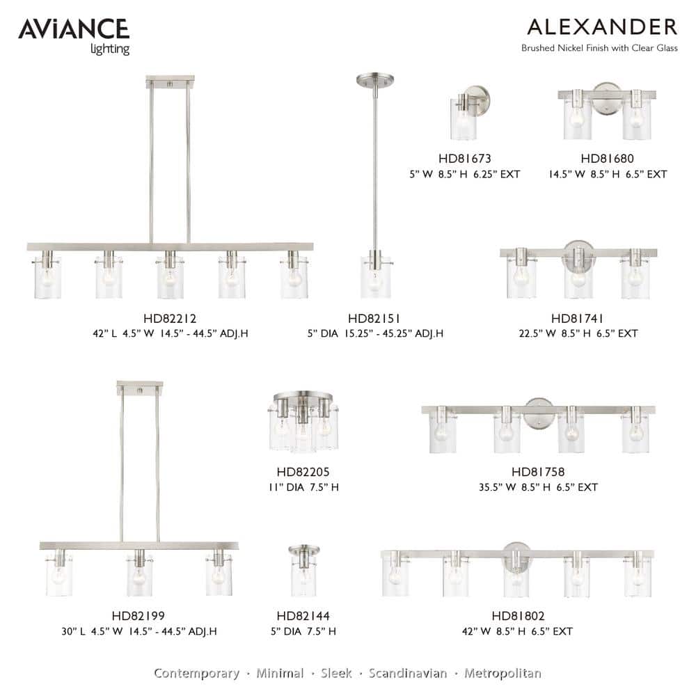 Munich Sleek Brushed Nickel Transitional 1-Light Sconce