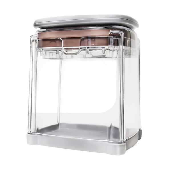 Stainless Steel 4-in-1 Food Dicer Chop Box with Interchangeable Blades for Slicing Dicing Fruits Vegetables