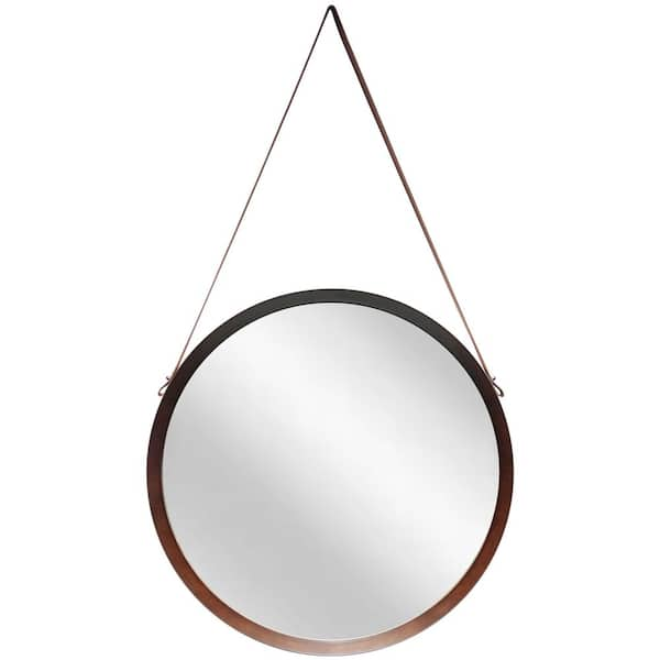 Infinity Instruments Wood Finish 18 in. W x 18 in. H Wall Mirror ...