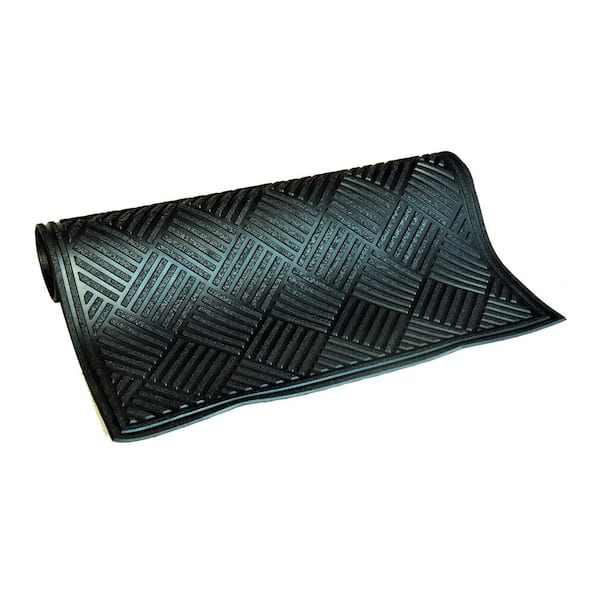 Unbranded Parquet 2 ft. x 3 ft. Rubber Mat