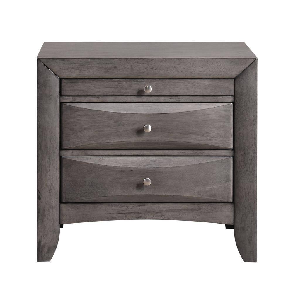 Madison Gray Oak 3-Piece Storage Platform Bedroom Set