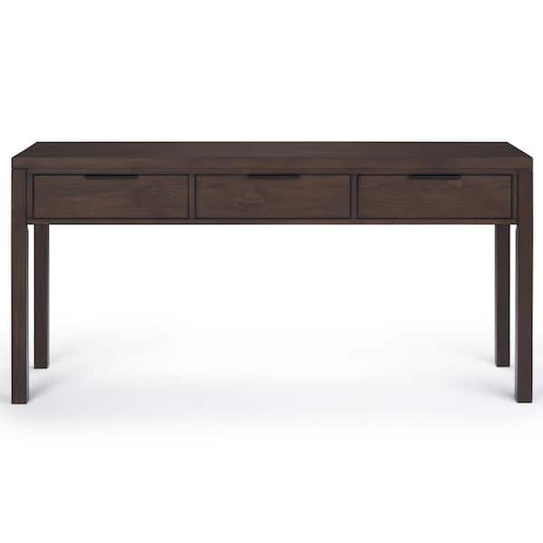 54 Devlin Mid-Century Wide Console Table Walnut Brown - WyndenHall