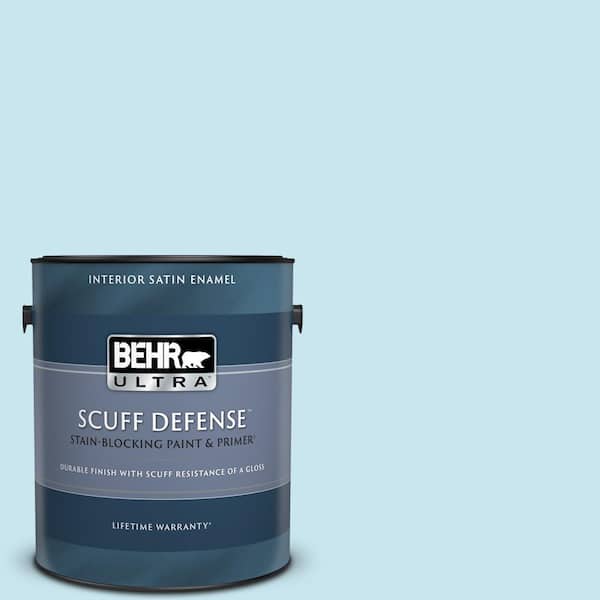 BEHR ULTRA 1 gal. #550C-2 Sapphireberry Extra Durable Satin Enamel Interior Paint & Primer